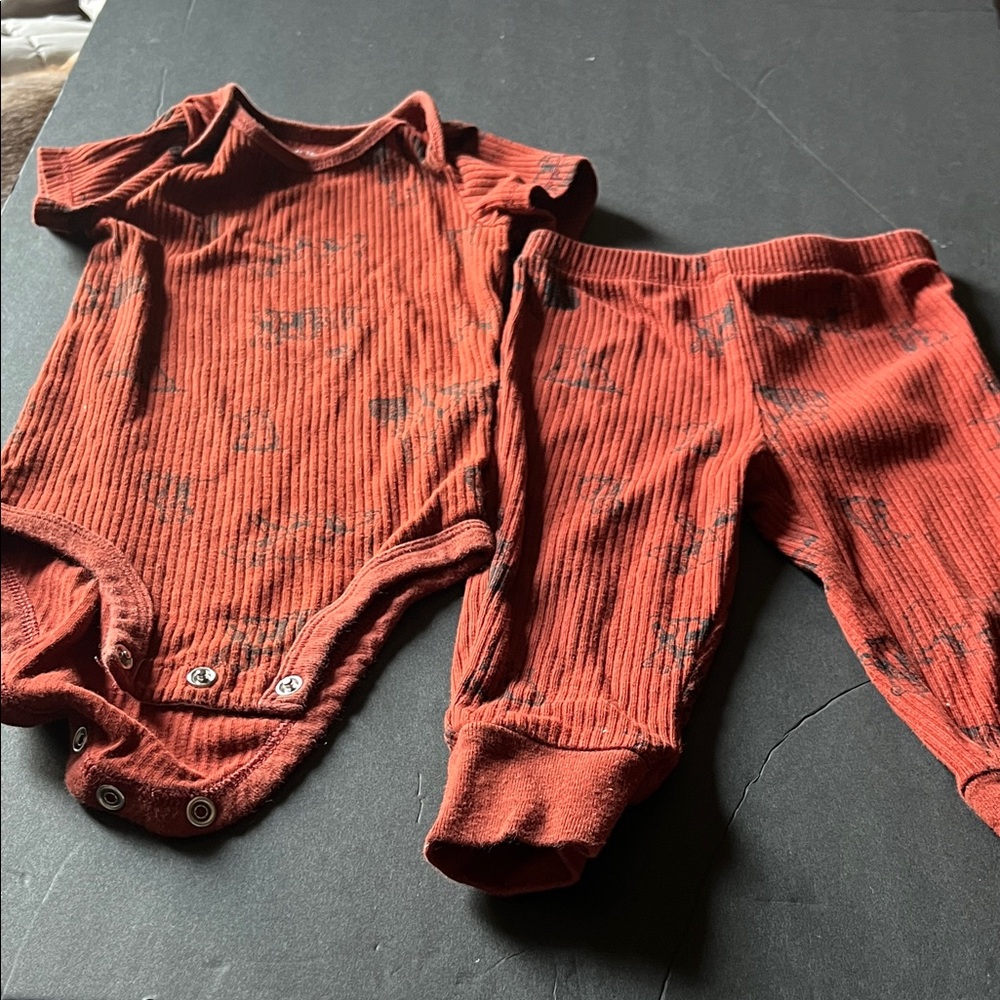 Carter's Red and Black Kids Pajama Set
